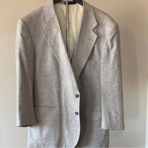 NATURAL SILK! 💎 Vintage Barrington Elegant Gray Men's Blazer